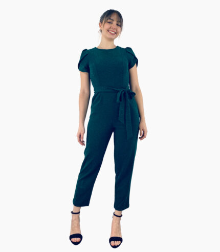 Mono largo manga corta verde con hilo metálico - Calvin Klein