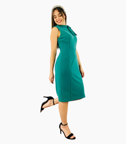 Vestido cuello halter, sin mangas - Calvin Klein