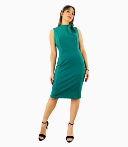 Vestido cuello halter, sin mangas - Calvin Klein