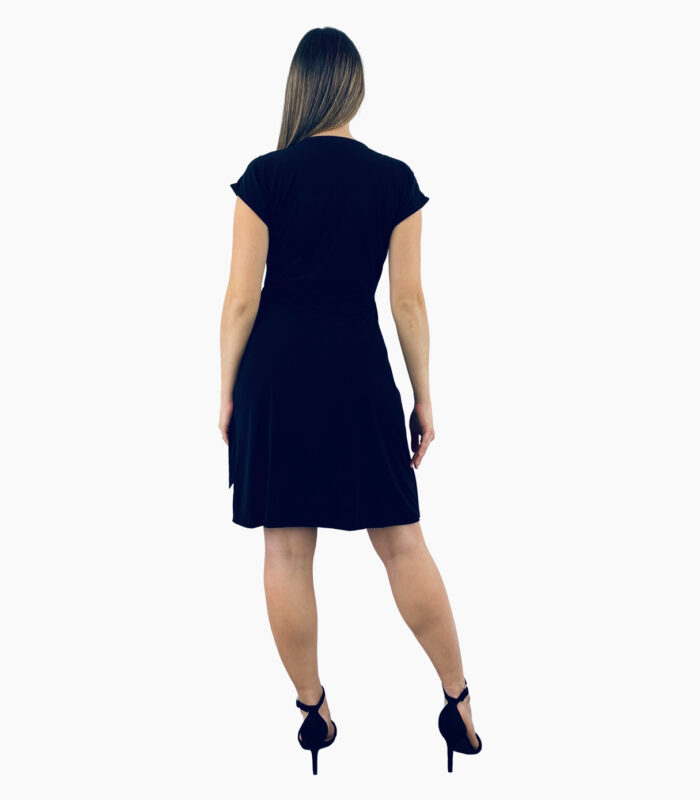 Vestido a la rodilla cruzado en el delantero - Michael Kors