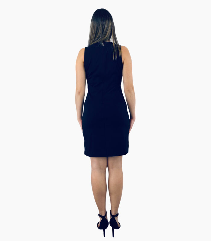 Vestido clásico entallado negro sin mangas - Michael Kors