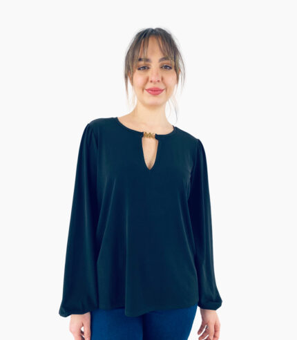 Blusa corte recto manga larga - Michael Kors