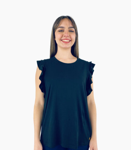 Camiseta manga corta de doble volante - Michael Kors