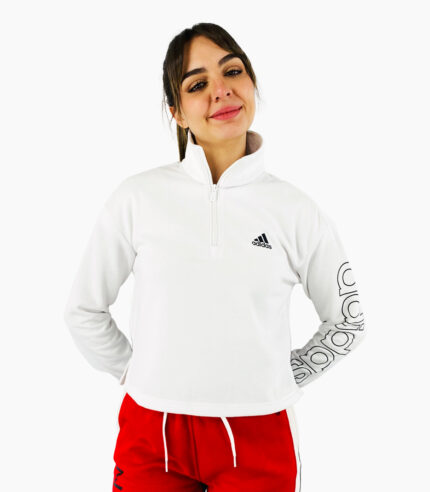 Sudadera afelpada cuello alto - Adidas