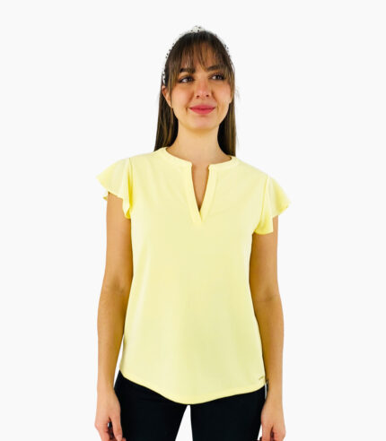 Blusa manga corta tipo farol - Calvin Klein
