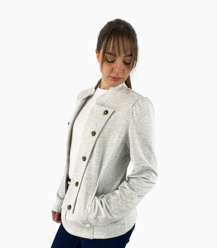 Blazer de solapa tipo militar cuello mao - Tommy Hilfiger