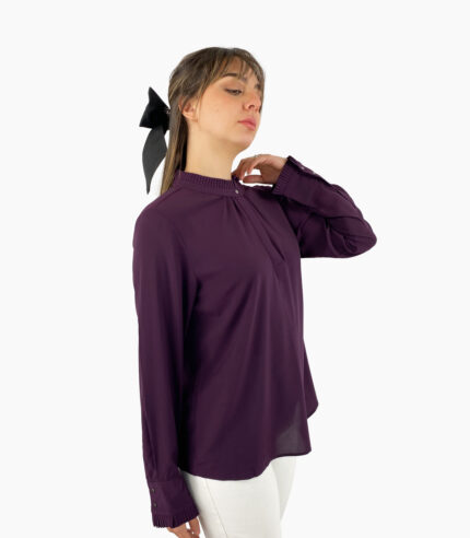 Blusa cuello alto manga larga - Calvin Klein