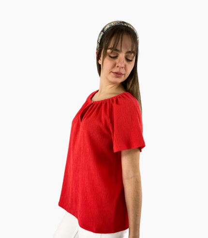 Blusa gitana manga corta - Michael Kors