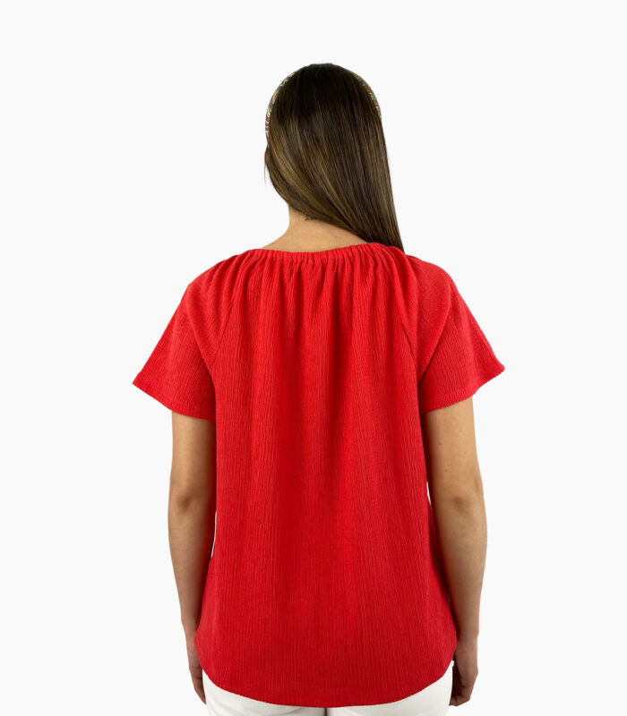 Blusa gitana manga corta - Michael Kors