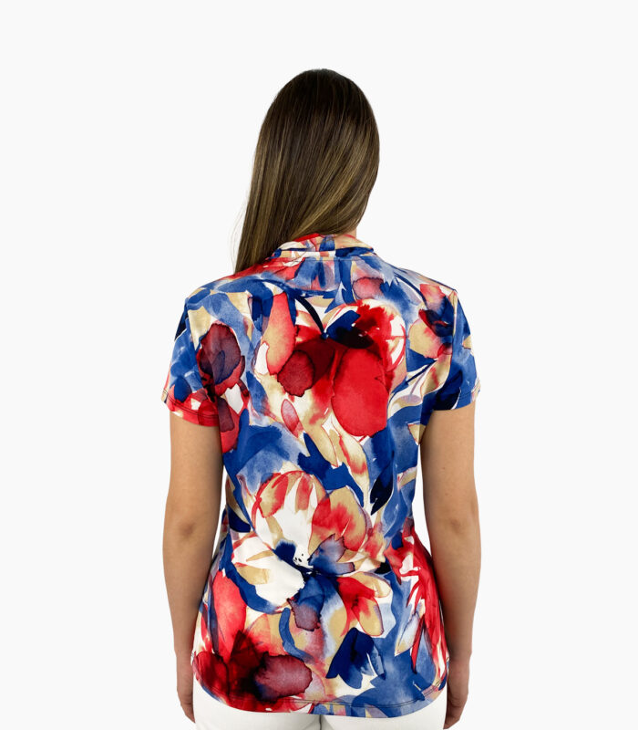 Blusa con escote cruzado manga corta - DKNY