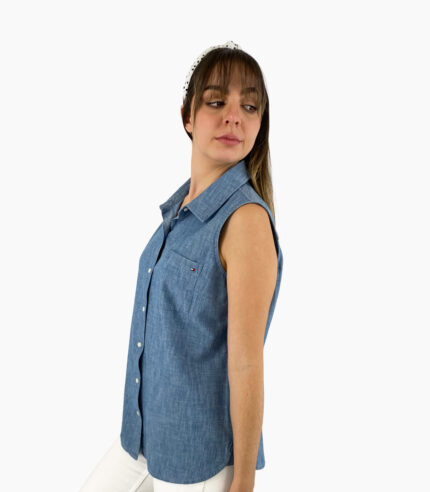 Camisa sin mangas denim - Tommy Hilfiger