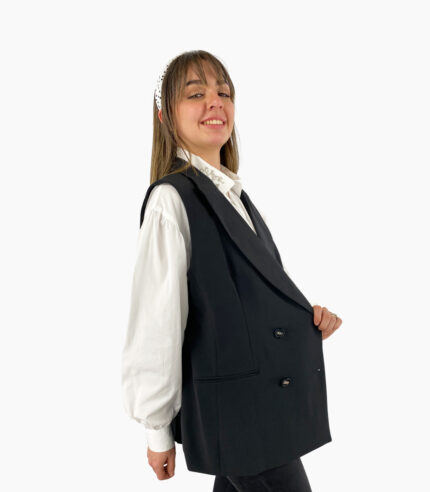 Chaleco cruzado de 4 botones - DKNY