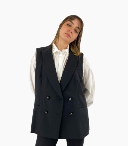 Chaleco cruzado de 4 botones - DKNY