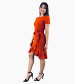 Vestido a la rodilla con volante - Calvin Klein