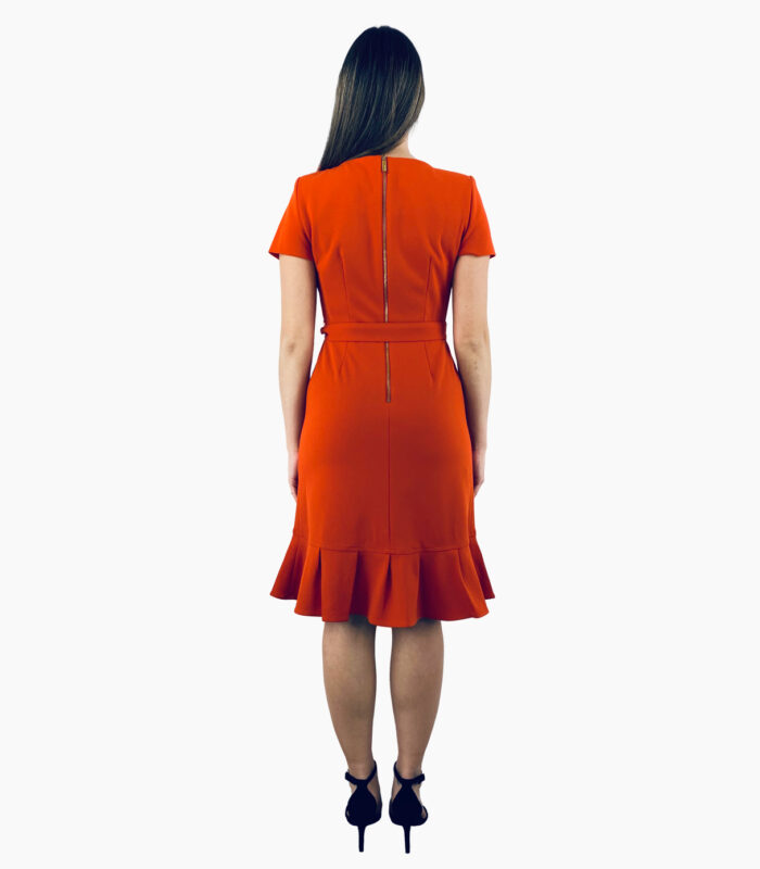 Vestido a la rodilla con volante - Calvin Klein