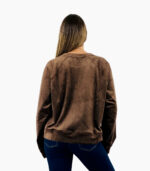 Sudadera velvet marrón - DKNY