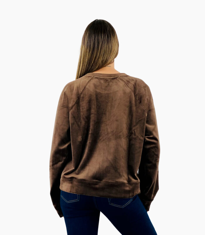 Sudadera velvet marrón - DKNY