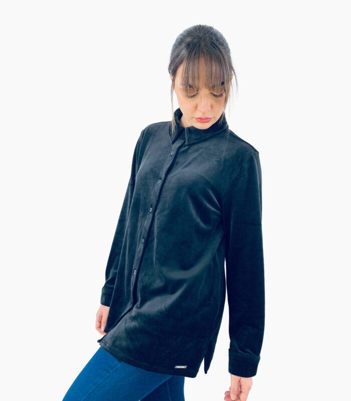 Camisa clásica manga larga negra - Calvin Klein