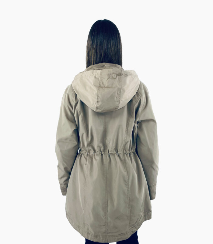 Chubasquero con capucha ajustable beige - Michael Kors