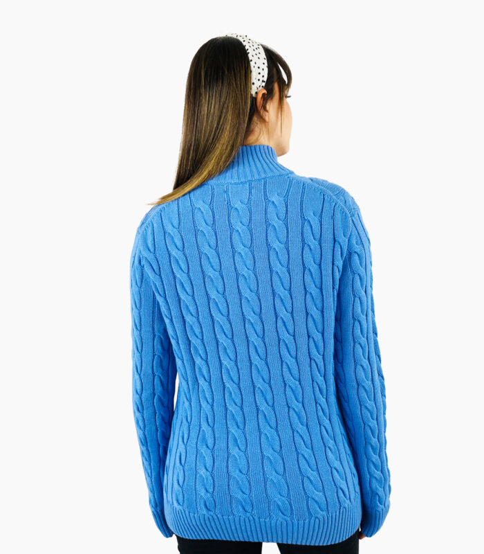 Jersey de punto trenzado azul - Ralph Lauren