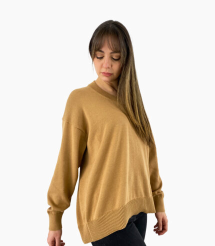 Jersey de punto nude cuello redondo - Michael Kors