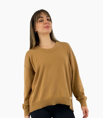 Jersey de punto nude cuello redondo - Michael Kors