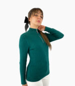 Jersey tejido cuello alto con cremallera - Tommy Hilfiger