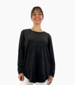 Suéter negro tejido velvet - Calvin Klein