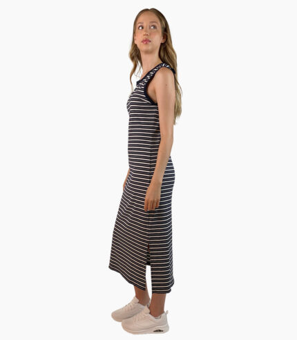 Vestido cuello redondo sin mangas de punto canalé - Tommy Hilfiger