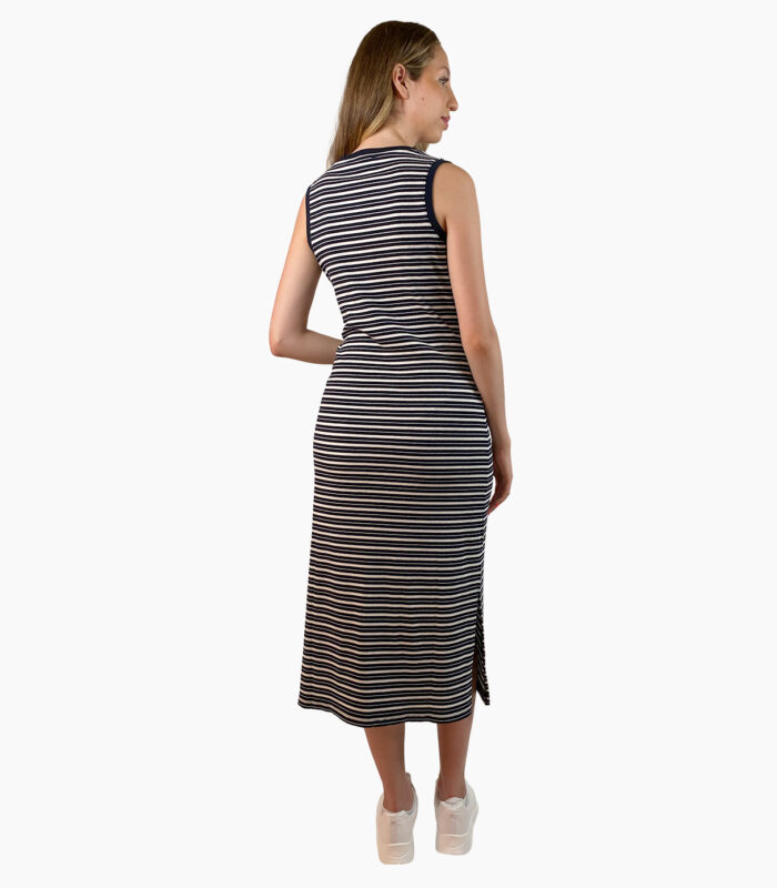 Vestido cuello redondo sin mangas de punto canalé - Tommy Hilfiger