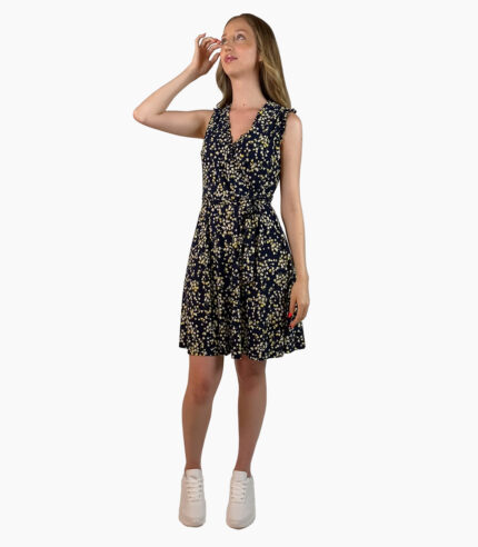 Vestido cruzado con mini volantes - Tommy Hilfiger