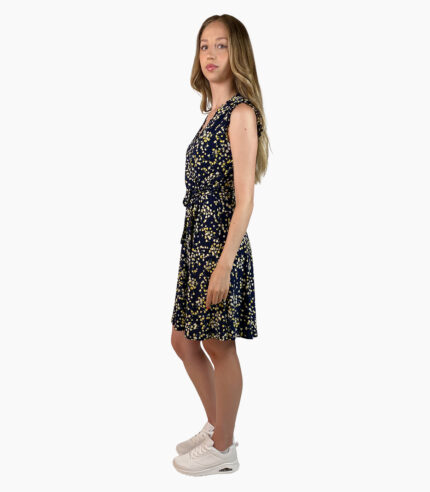 Vestido cruzado con mini volantes - Tommy Hilfiger