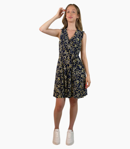 Vestido cruzado con mini volantes - Tommy Hilfiger