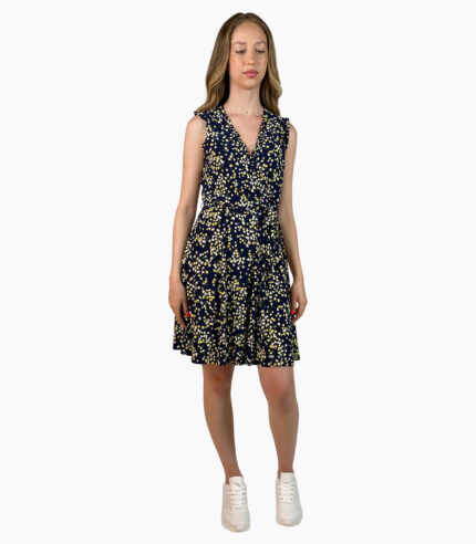 Vestido cruzado con mini volantes - Tommy Hilfiger