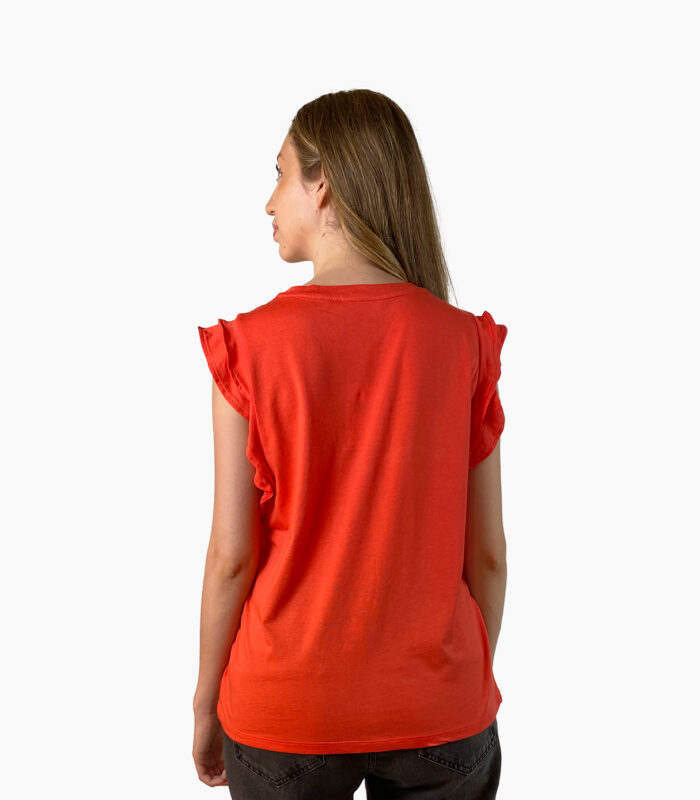 Camiseta manga corta de doble volante - Michael Kors, M