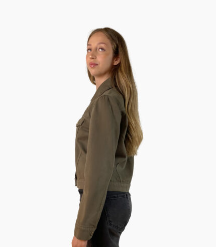 Chaqueta tipo vaquera verde oliva - Michael Kors, M