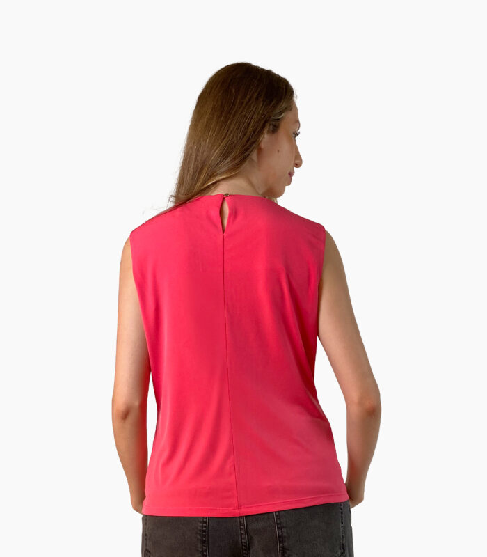 Blusa sin mangas con cuello plisado - Calvin Klein