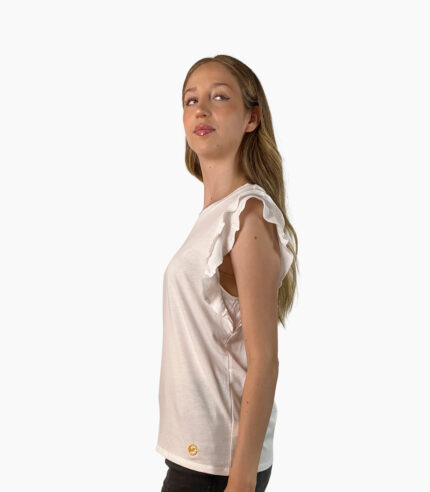 Camiseta manga corta de doble volante - Michael Kors