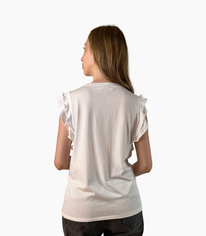 Camiseta manga corta de doble volante - Michael Kors