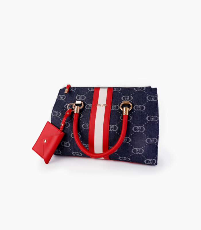 Bolso azul con estampado Liu Jo