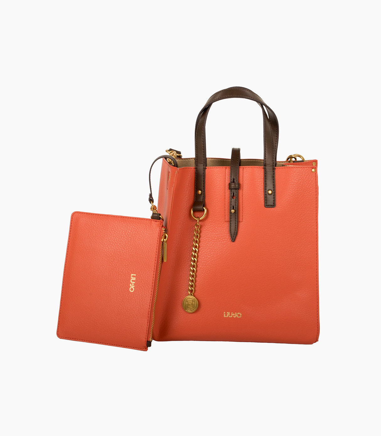 Bolso LIU JO Shopping Bag con bandolera ajustable Naranja Bolso LIU JO Shopping Bag con bandolera ajustable Naranja