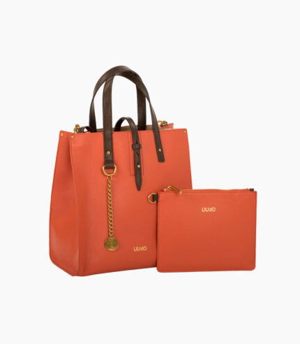 Bolso LIU JO Shopping Bag con bandolera ajustable Naranja