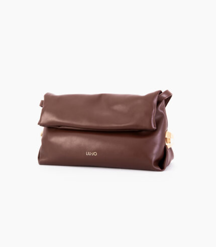 Bolso de hombro marrón efecto piel LIU JO