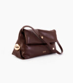 Bolso de hombro marrón efecto piel LIU JO