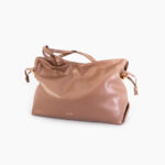 Bolso shopper fruncido en tono Camel LIU JO