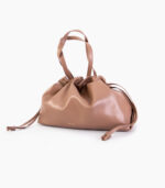 Bolso shopper fruncido en tono Camel LIU JO
